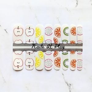 5 for $20 Nail Wraps- Fruit & Veg (transparent)
